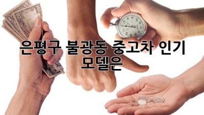 은평구 불광동 중고차 인기 모델은?
